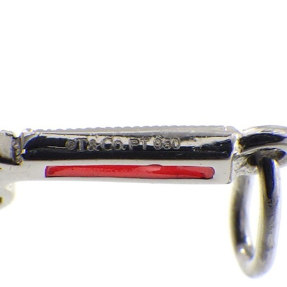 Tiffany Pendant I Love You Diamond Red Enamel Platinum - Picture 3 of 7